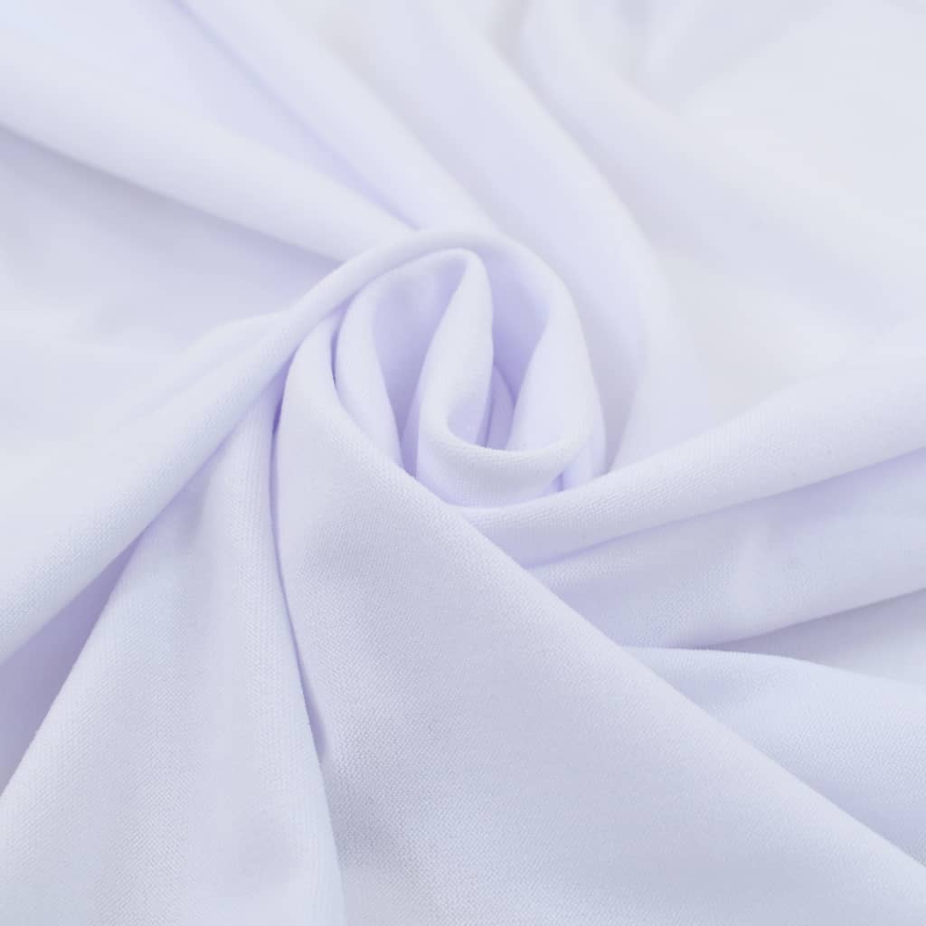 2 st Tafelhoezen stretch met rok 183x76x74 cm wit is nu te koop bij PeponiXL, paradijselijk wonen!