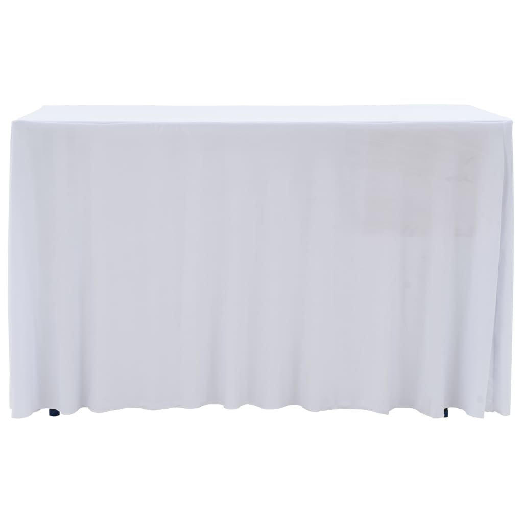 2 st Tafelhoezen stretch met rok 243x76x74 cm wit is nu te koop bij PeponiXL, paradijselijk wonen!