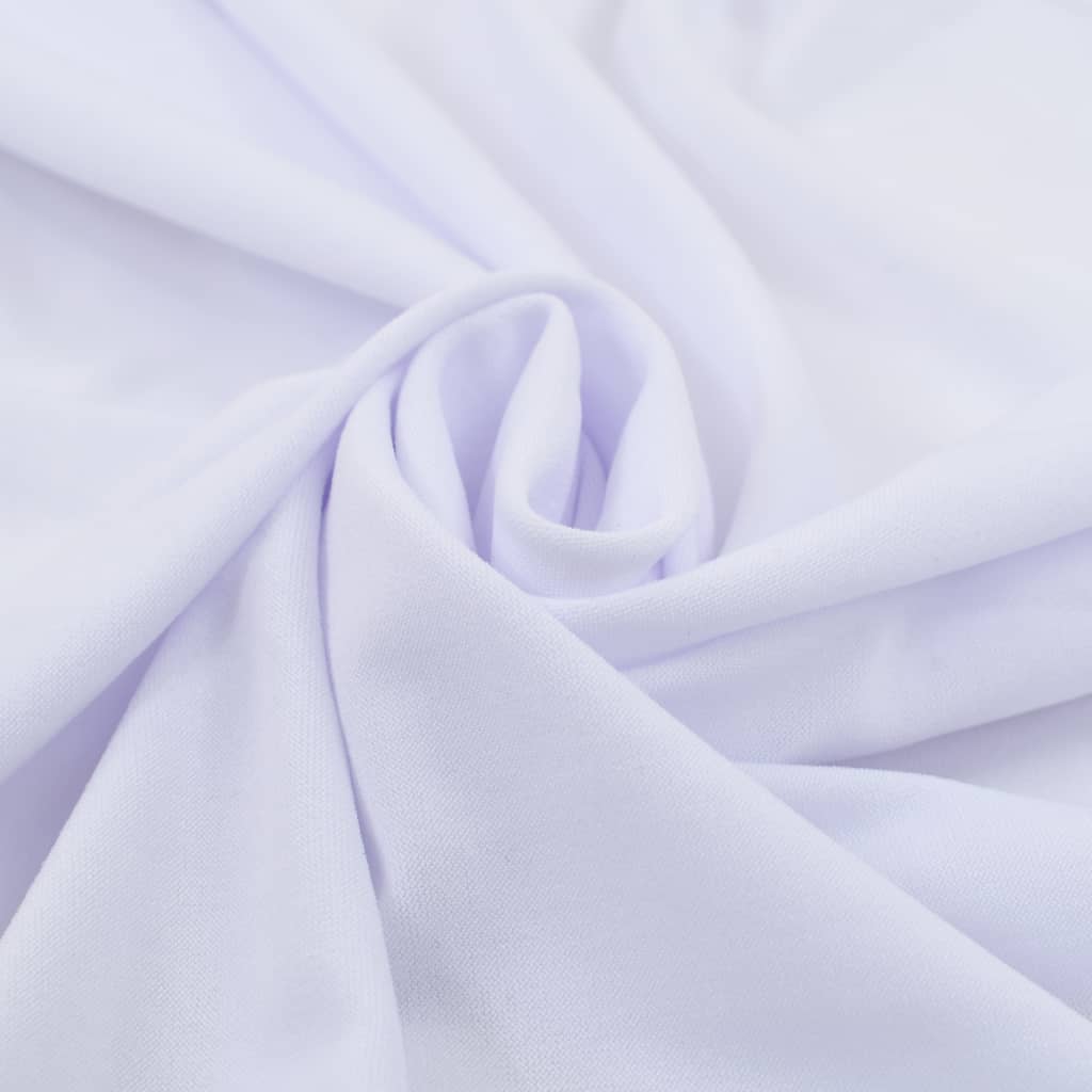 2 st Tafelhoezen stretch met rok 243x76x74 cm wit is nu te koop bij PeponiXL, paradijselijk wonen!