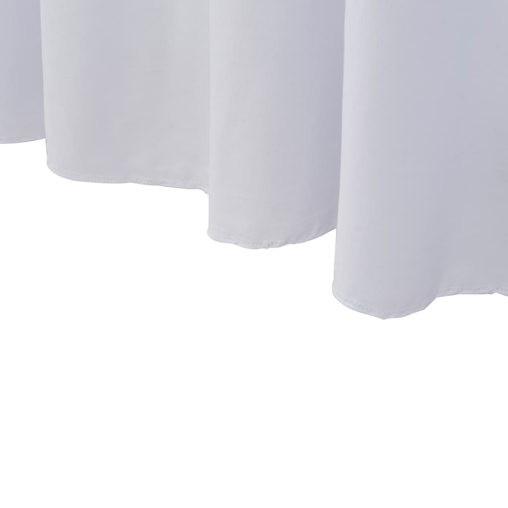 2 st Tafelhoezen stretch met rok 243x76x74 cm wit is nu te koop bij PeponiXL, paradijselijk wonen!