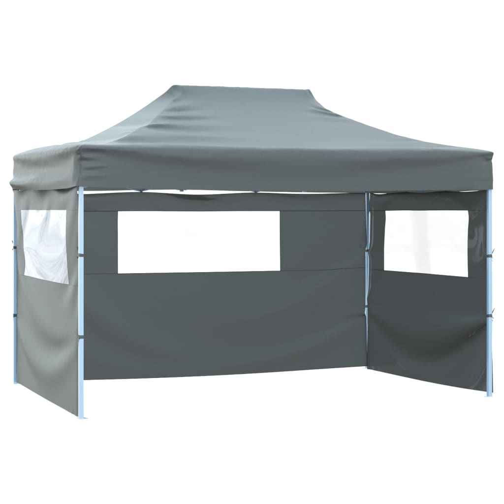 Vouwtent pop-up met 4 zijwanden 3x4,5 m antraciet is nu te koop bij PeponiXL, paradijselijk wonen!