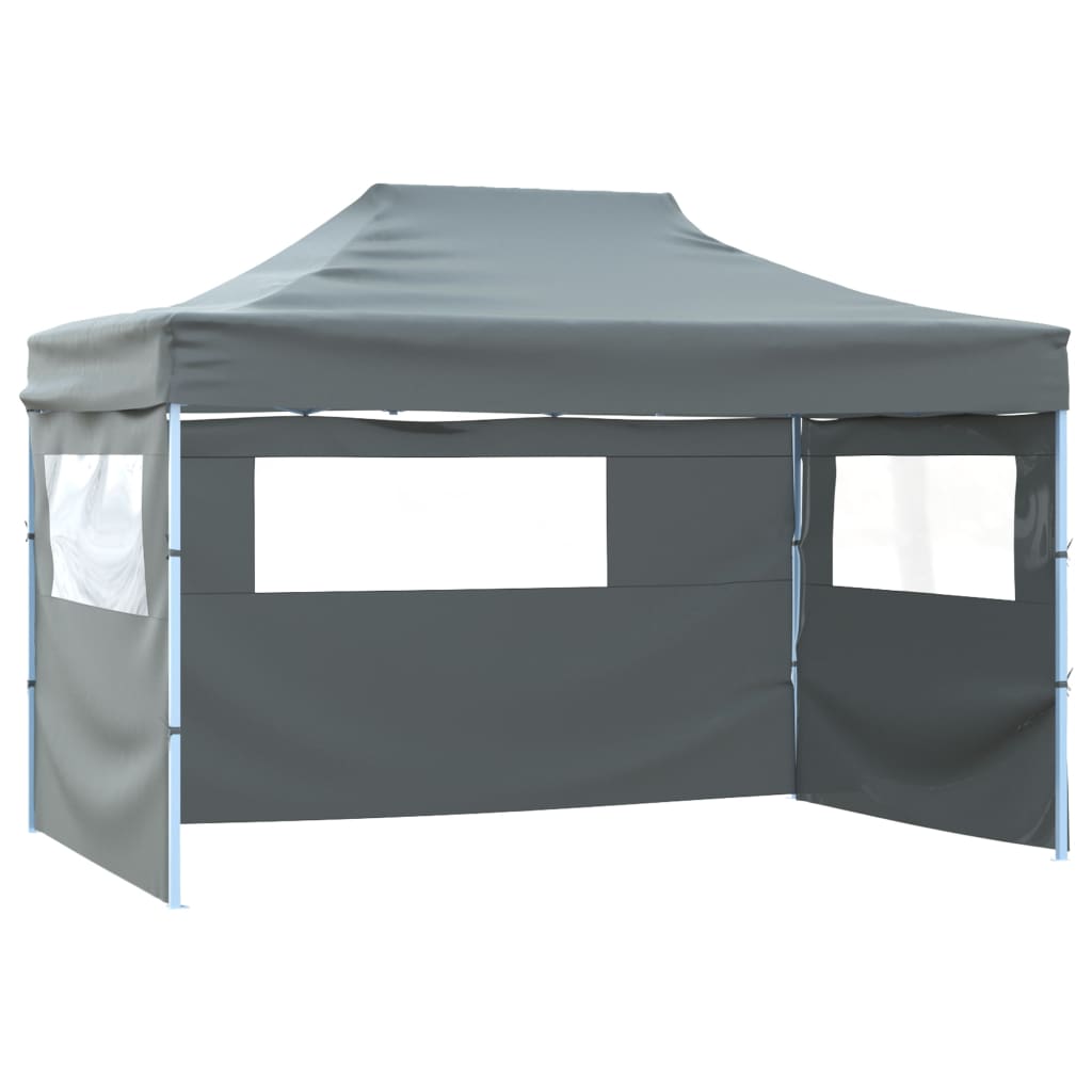 Vouwtent met 3 wanden 431x291x315 cm antraciet is nu te koop bij PeponiXL, paradijselijk wonen!
