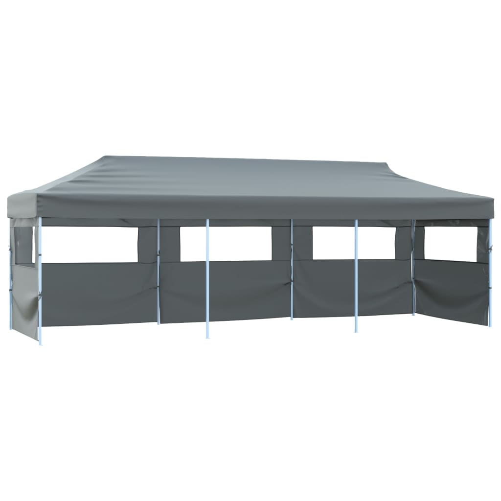 Vouwtent pop-up met 5 zijwanden 870x291x315 cm antraciet is nu te koop bij PeponiXL, paradijselijk wonen!