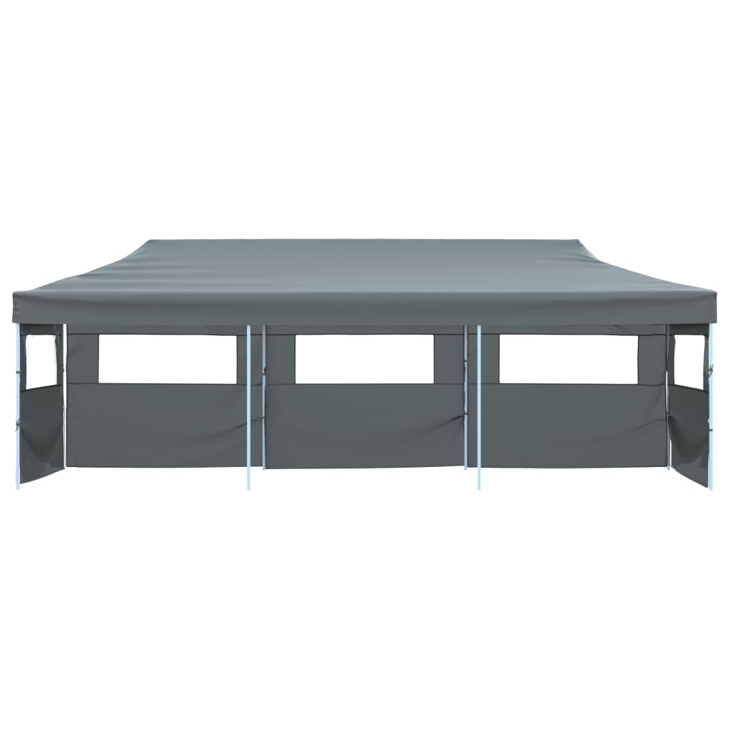 Vouwtent pop-up met 5 zijwanden 870x291x315 cm antraciet is nu te koop bij PeponiXL, paradijselijk wonen!