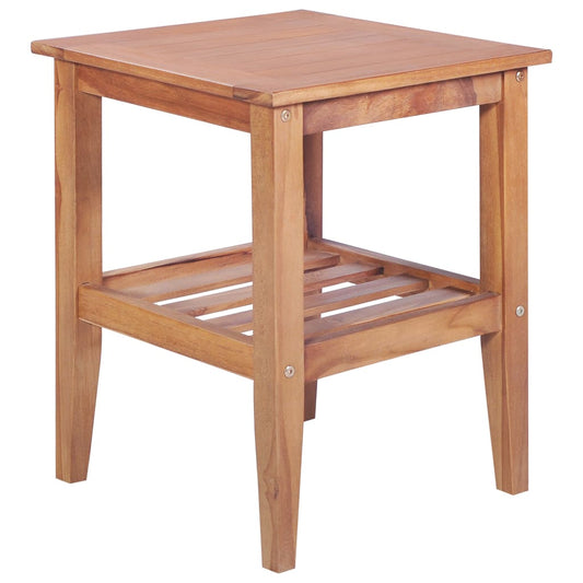 Salontafel vierkant 40x40x50 cm massief teakhout is nu te koop bij PeponiXL, paradijselijk wonen!
