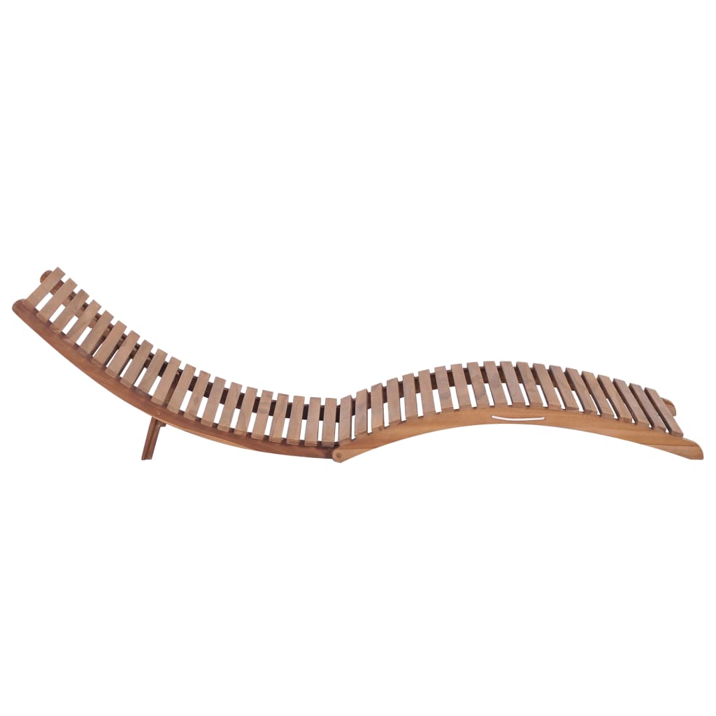 Ligbed inklapbaar massief teakhout is nu te koop bij PeponiXL, paradijselijk wonen!