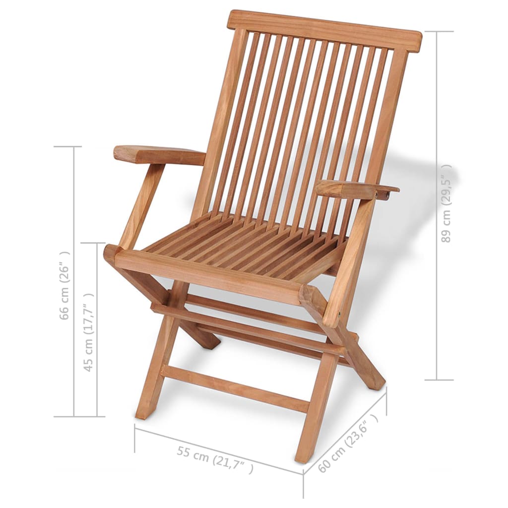 5-delige Tuinset massief teakhout is nu te koop bij PeponiXL, paradijselijk wonen!