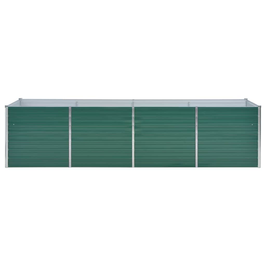 Plantenbak verhoogd 320x80x77 cm gegalvaniseerd staal groen is nu te koop bij PeponiXL, paradijselijk wonen!