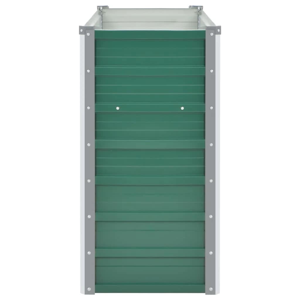 Plantenbak verhoogd 160x40x77 cm gegalvaniseerd staal groen is nu te koop bij PeponiXL, paradijselijk wonen!