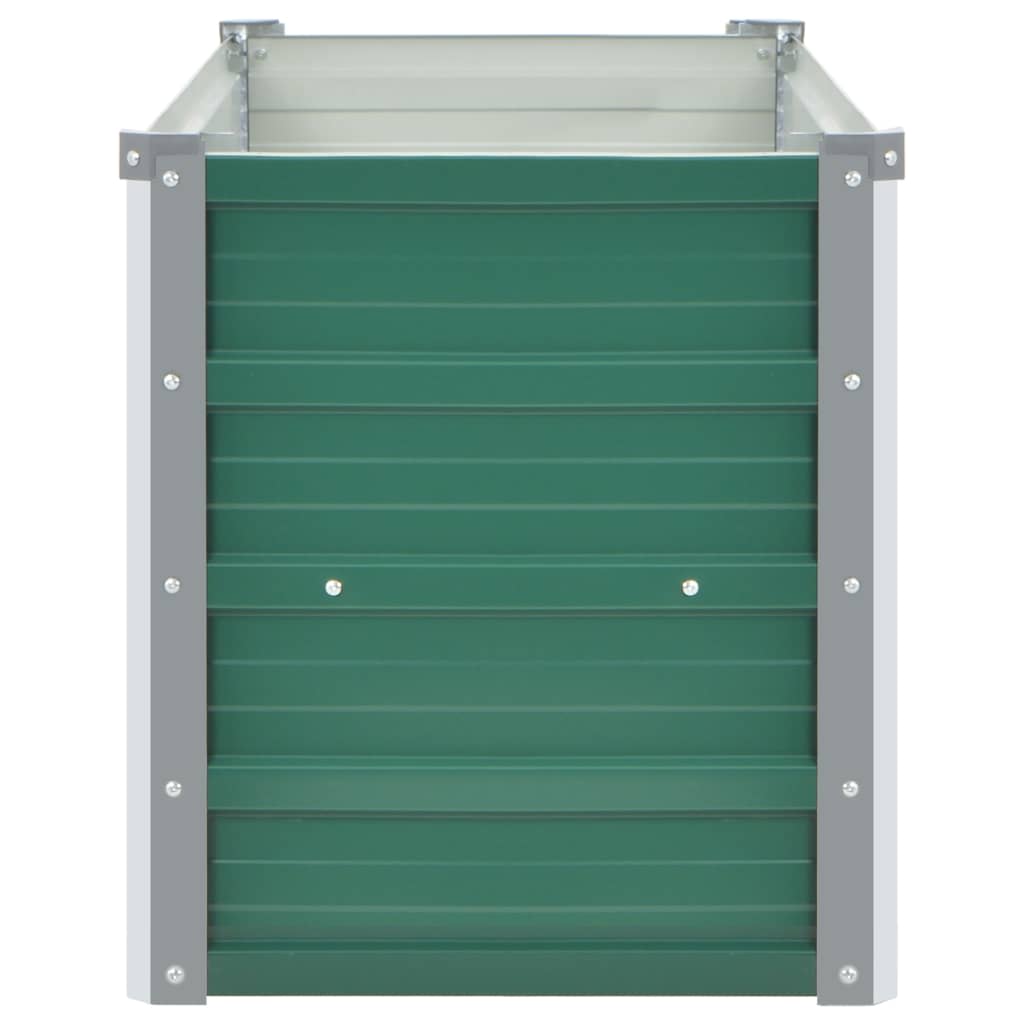Plantenbak verhoogd 160x40x45 cm gegalvaniseerd staal groen is nu te koop bij PeponiXL, paradijselijk wonen!