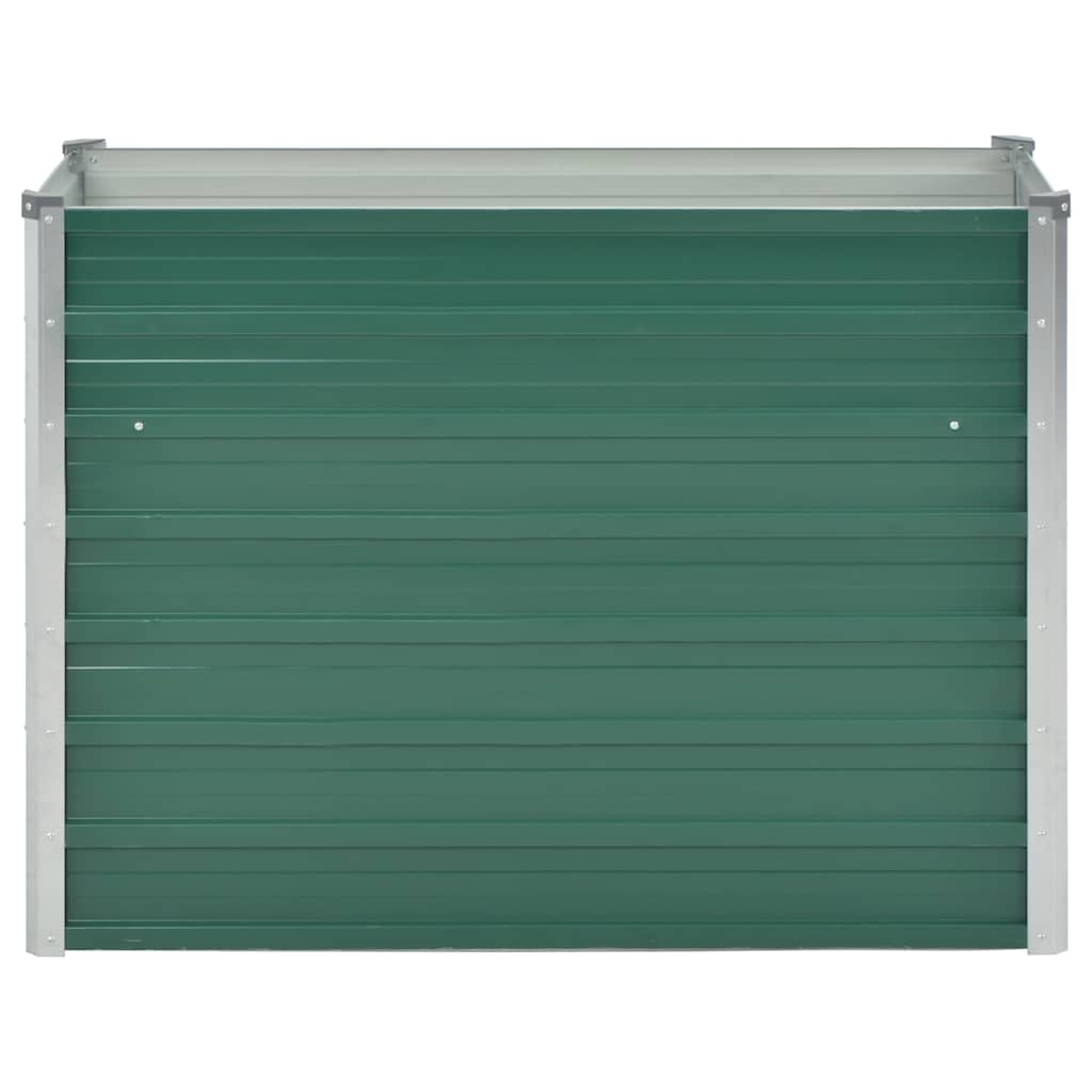 Plantenbak verhoogd 100x40x77 cm gegalvaniseerd staal groen is nu te koop bij PeponiXL, paradijselijk wonen!