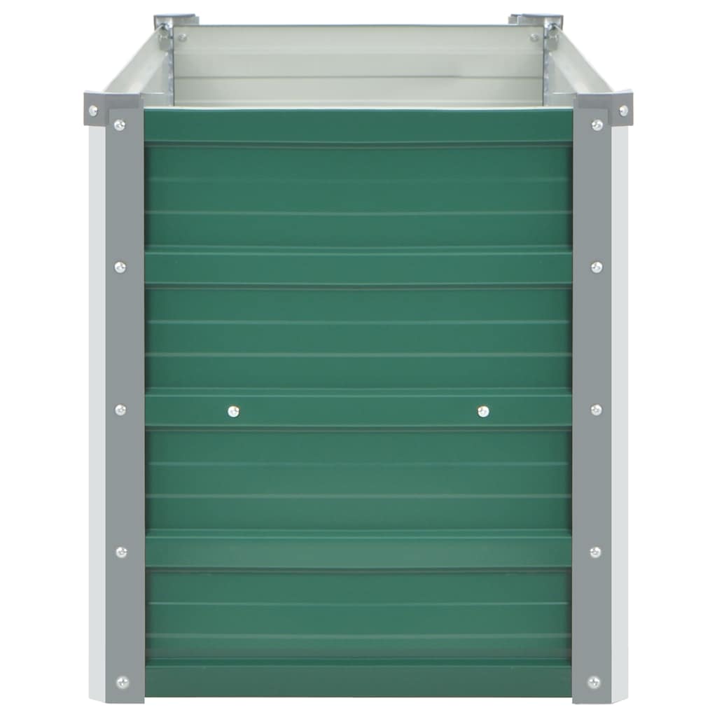 Plantenbak verhoogd 100x40x45 cm gegalvaniseerd staal groen is nu te koop bij PeponiXL, paradijselijk wonen!