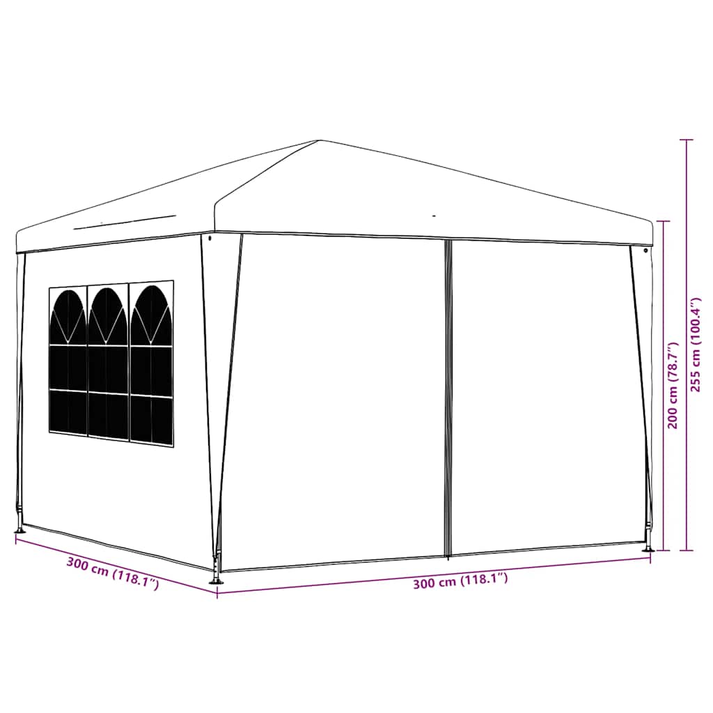 Partytent 3x3 m wit is nu te koop bij PeponiXL, paradijselijk wonen!