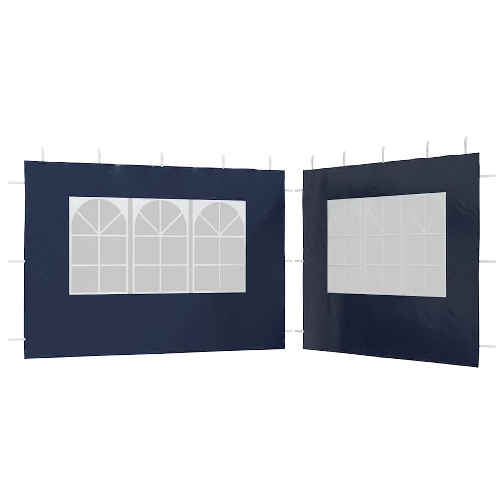Tentwanden met raam PE blauw 2 st is nu te koop bij PeponiXL, paradijselijk wonen!