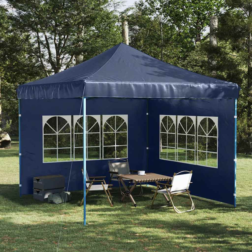 Tentwanden met raam PE blauw 2 st is nu te koop bij PeponiXL, paradijselijk wonen!
