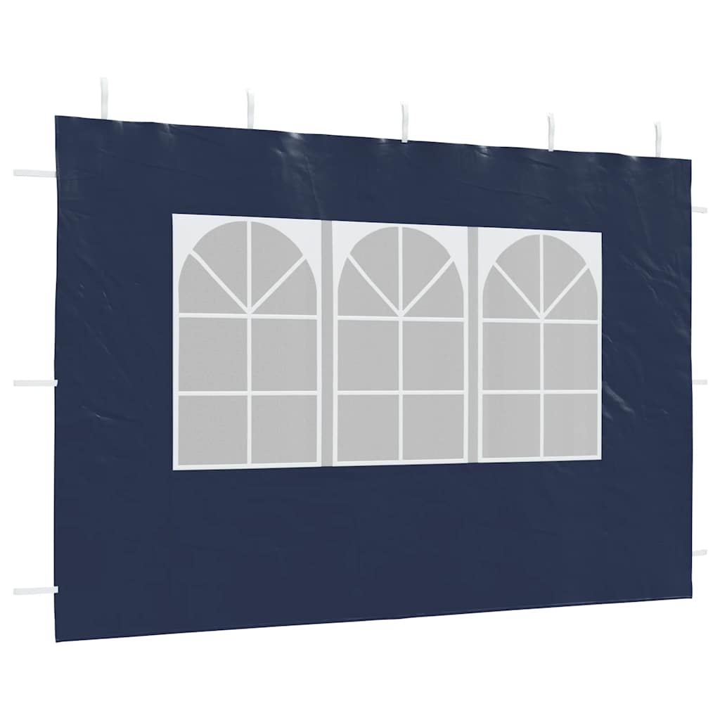 Tentwanden met raam PE blauw 2 st is nu te koop bij PeponiXL, paradijselijk wonen!