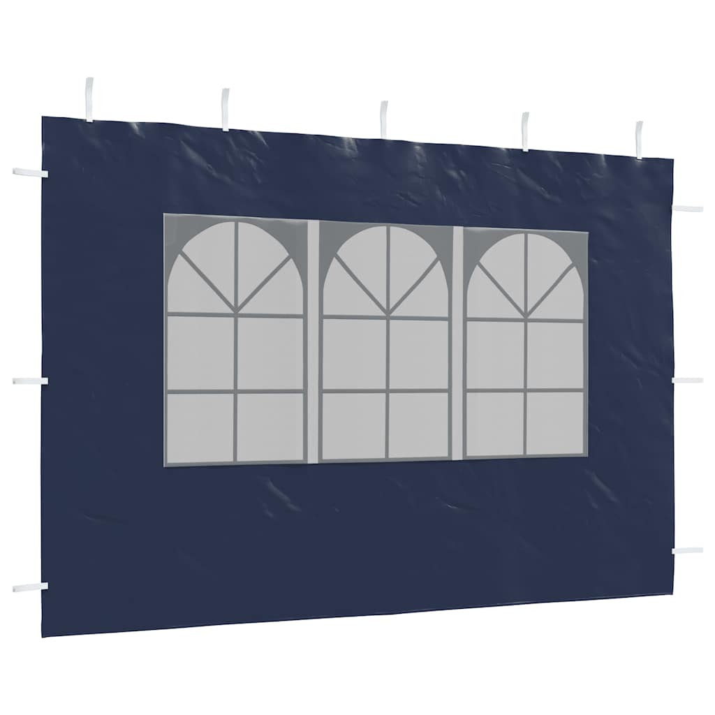 Tentwanden met raam PE blauw 2 st is nu te koop bij PeponiXL, paradijselijk wonen!