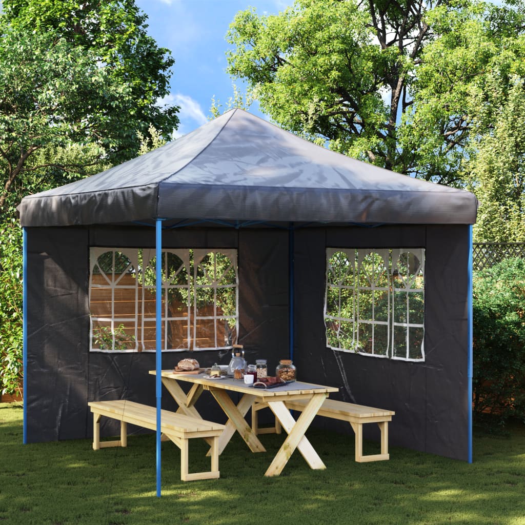 Tentwanden met raam PE antraciet 2 st is nu te koop bij PeponiXL, paradijselijk wonen!