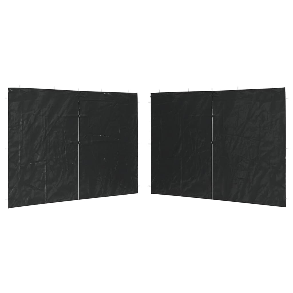 Tentwanden met ritssluiting PE antraciet 2 st is nu te koop bij PeponiXL, paradijselijk wonen!