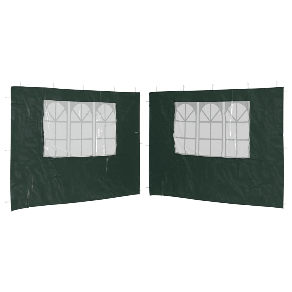 Tentwanden met raam PE groen 2 st is nu te koop bij PeponiXL, paradijselijk wonen!