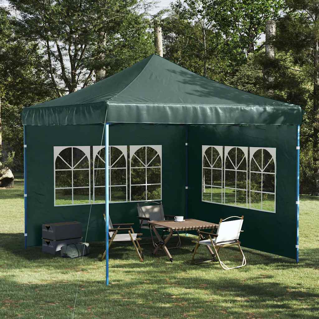 Tentwanden met raam PE groen 2 st is nu te koop bij PeponiXL, paradijselijk wonen!