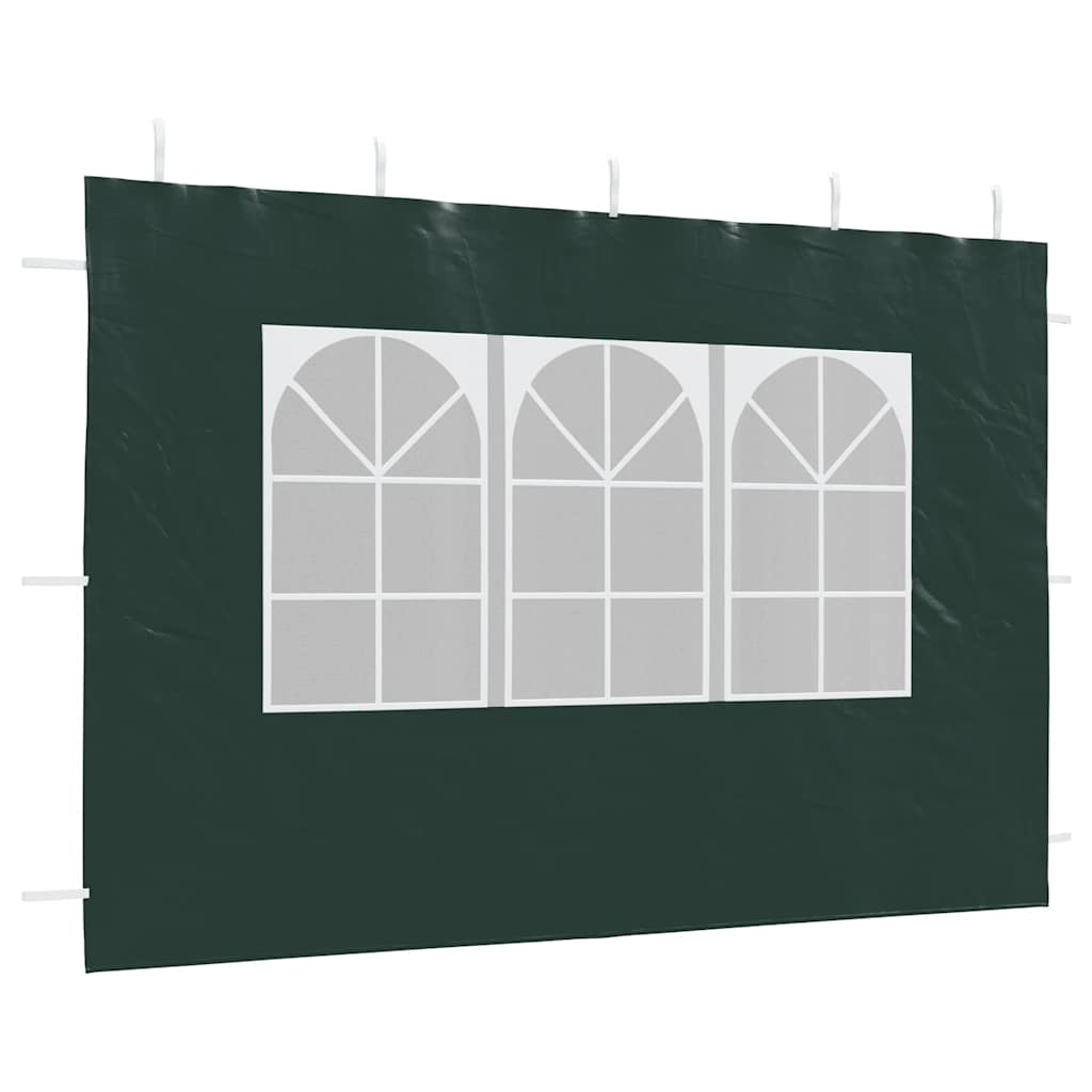 Tentwanden met raam PE groen 2 st is nu te koop bij PeponiXL, paradijselijk wonen!