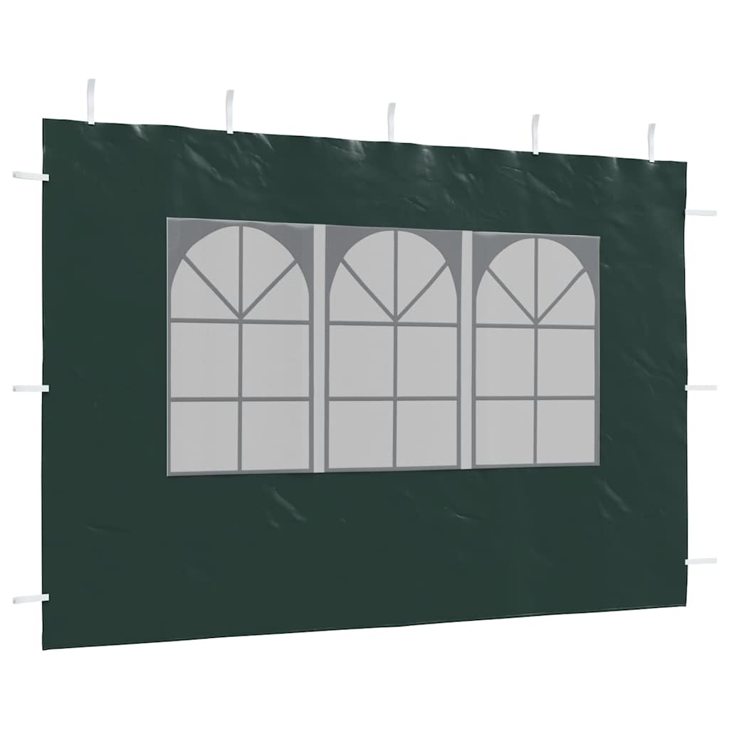 Tentwanden met raam PE groen 2 st is nu te koop bij PeponiXL, paradijselijk wonen!