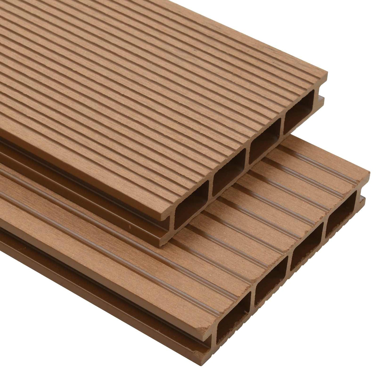 Terrasplank 6 pcs Teakhout WPC is nu te koop bij PeponiXL, paradijselijk wonen!
