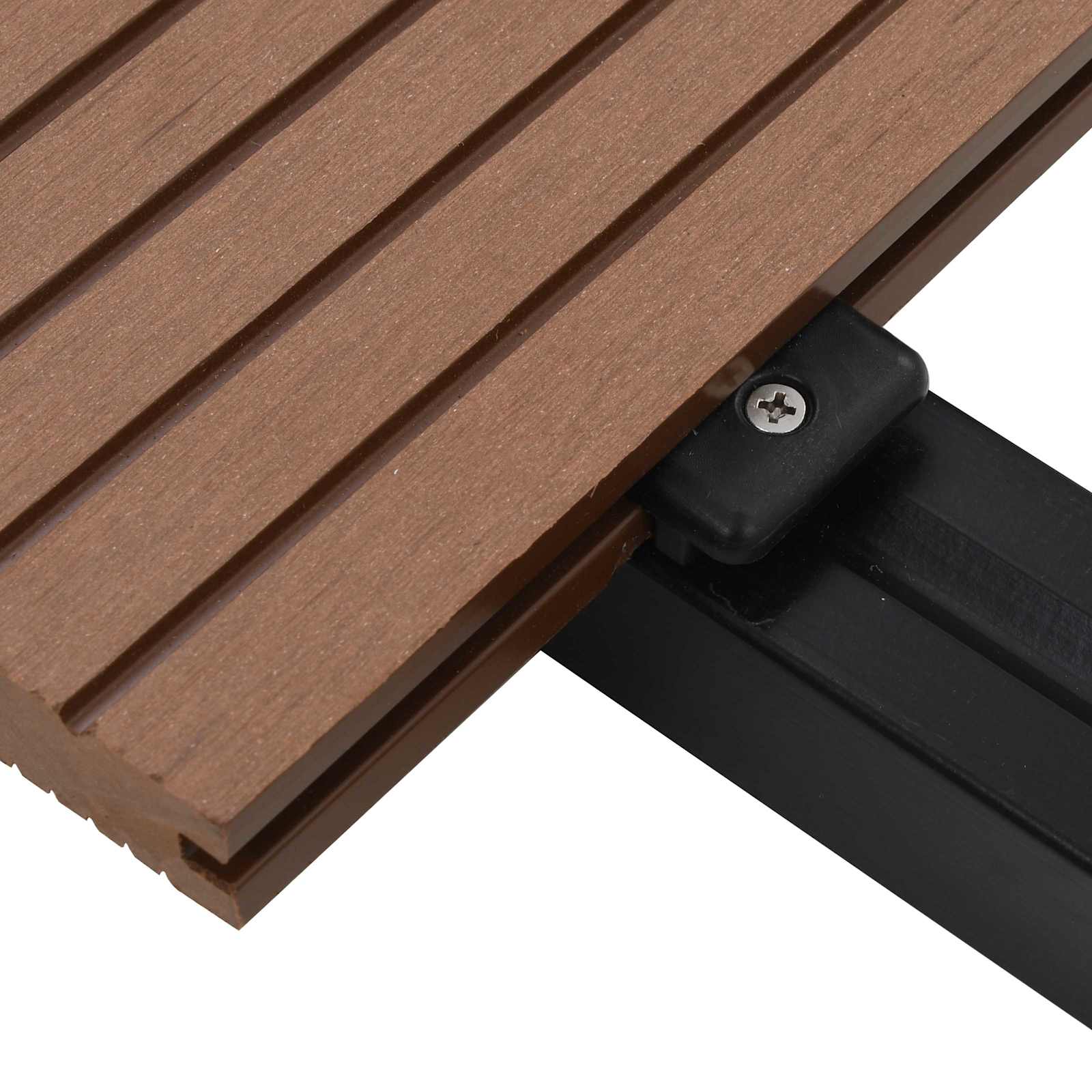 Terrasplank 6 pcs Licht Bruin WPC is nu te koop bij PeponiXL, paradijselijk wonen!