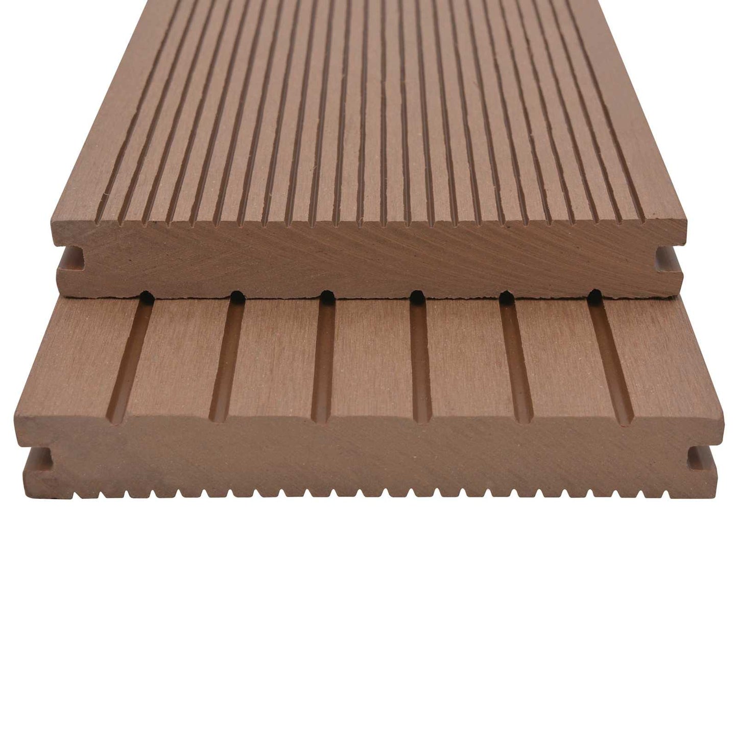 Terrasplank 6 pcs Licht Bruin WPC is nu te koop bij PeponiXL, paradijselijk wonen!