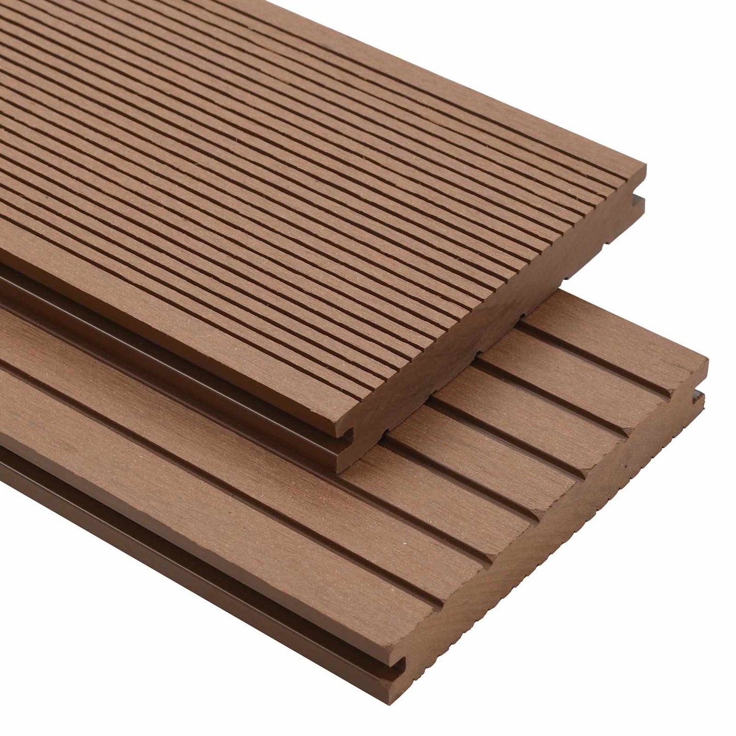 Terrasplank 4 pcs Licht Bruin WPC is nu te koop bij PeponiXL, paradijselijk wonen!