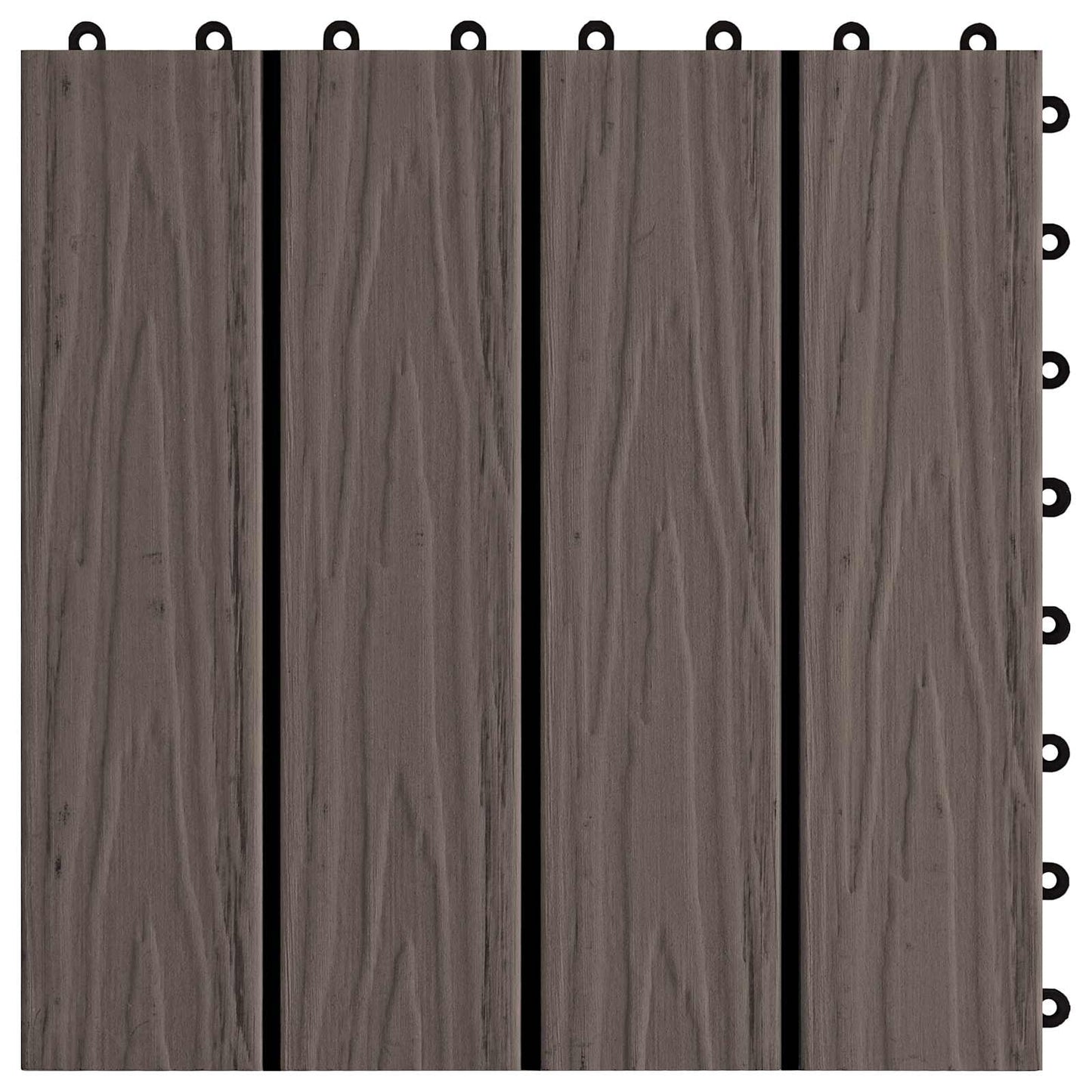 Terras Tegel 3D-Design 11 pcs Donkerbruin 30 x 30 cm WPC is nu te koop bij PeponiXL, paradijselijk wonen!