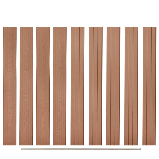 Vervangende schuttingplanken 9 st 170 cm HKC bruin is nu te koop bij PeponiXL, paradijselijk wonen!
