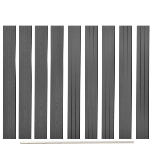 Vervangende schuttingplanken 9 st 170 cm HKC grijs is nu te koop bij PeponiXL, paradijselijk wonen!