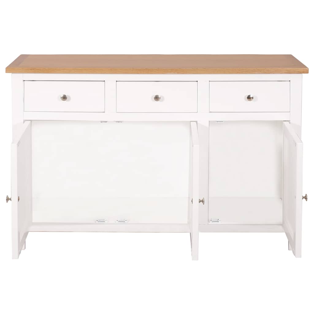 Dressoir 110x33,5x70 cm massief eikenhout is nu te koop bij PeponiXL, paradijselijk wonen!