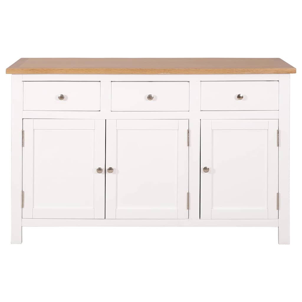 Dressoir 110x33,5x70 cm massief eikenhout is nu te koop bij PeponiXL, paradijselijk wonen!
