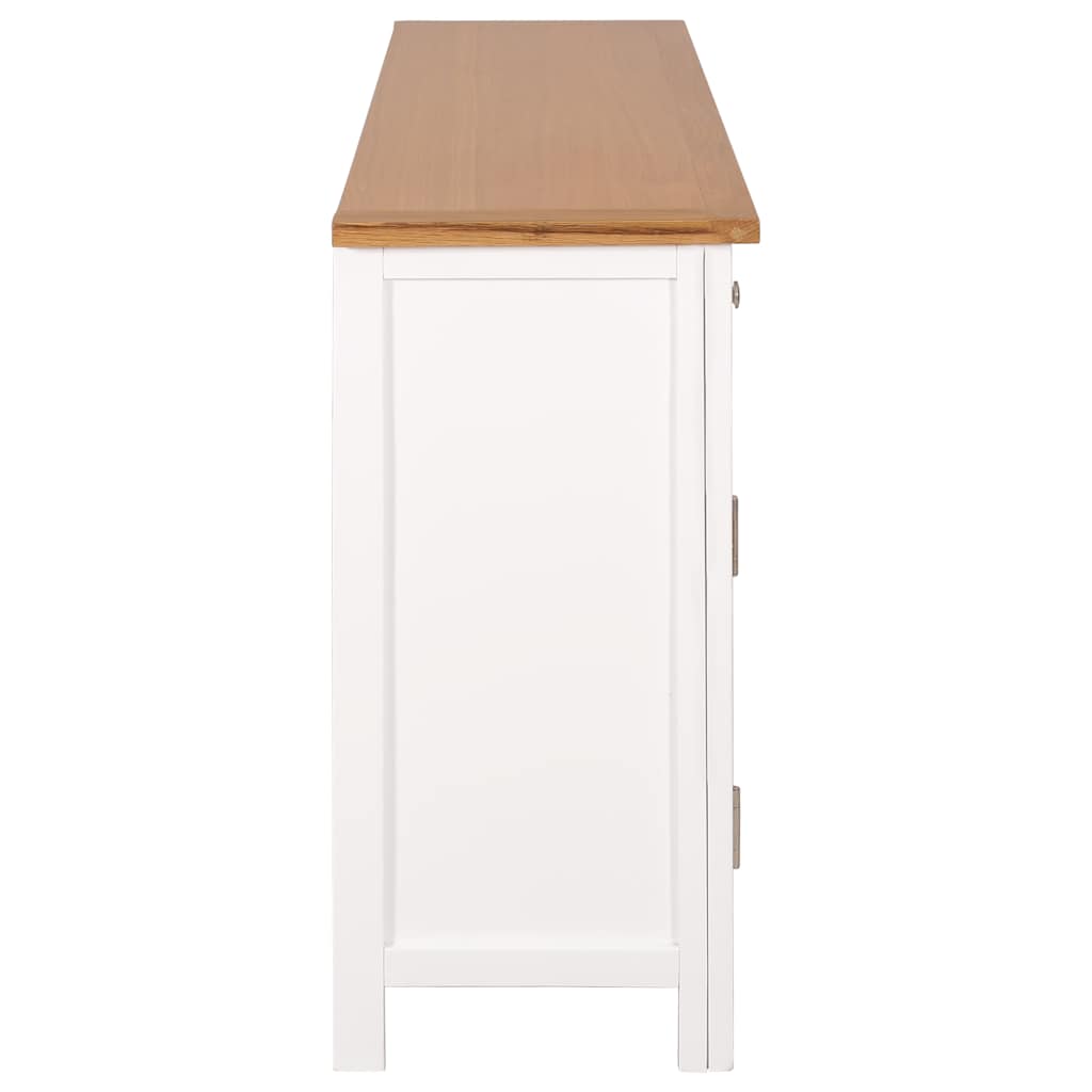 Dressoir 110x33,5x70 cm massief eikenhout is nu te koop bij PeponiXL, paradijselijk wonen!