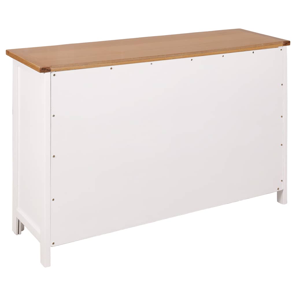 Dressoir 110x33,5x70 cm massief eikenhout is nu te koop bij PeponiXL, paradijselijk wonen!