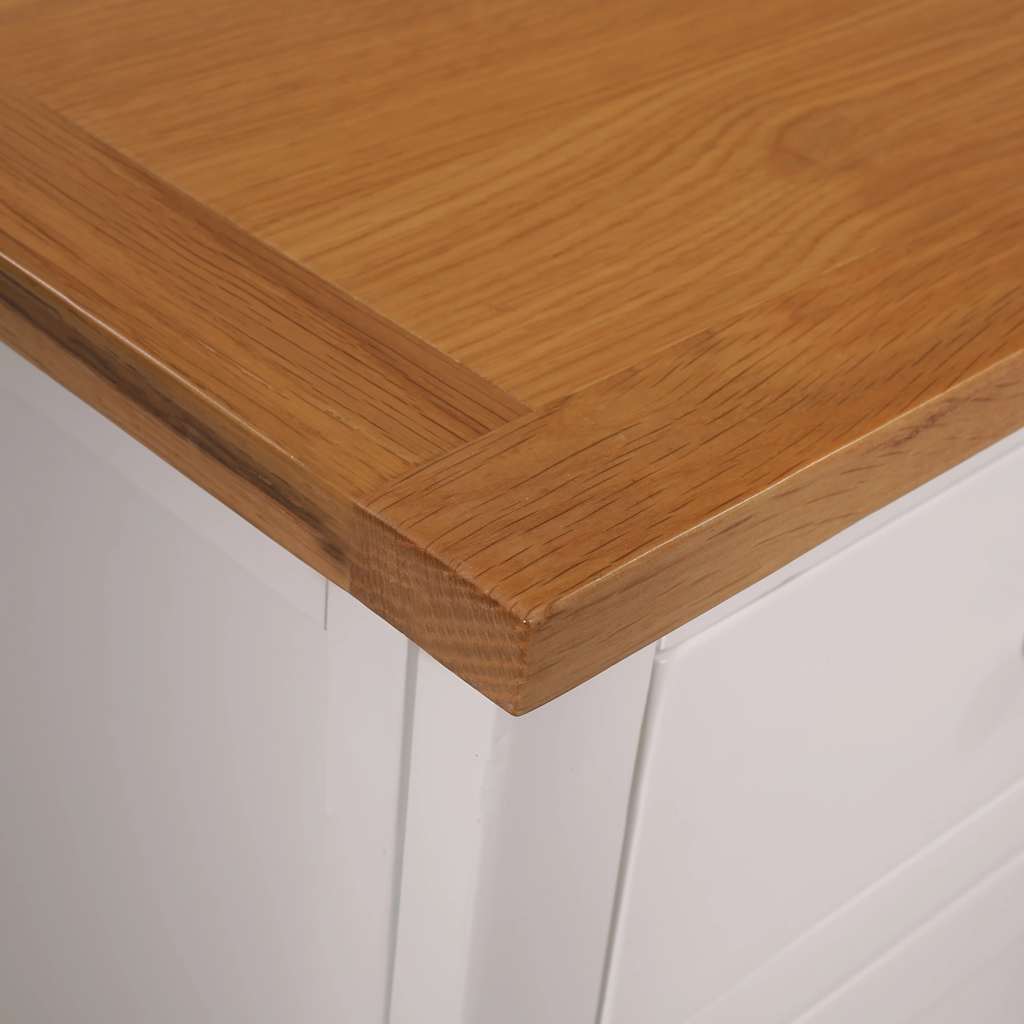 Dressoir 110x33,5x70 cm massief eikenhout is nu te koop bij PeponiXL, paradijselijk wonen!