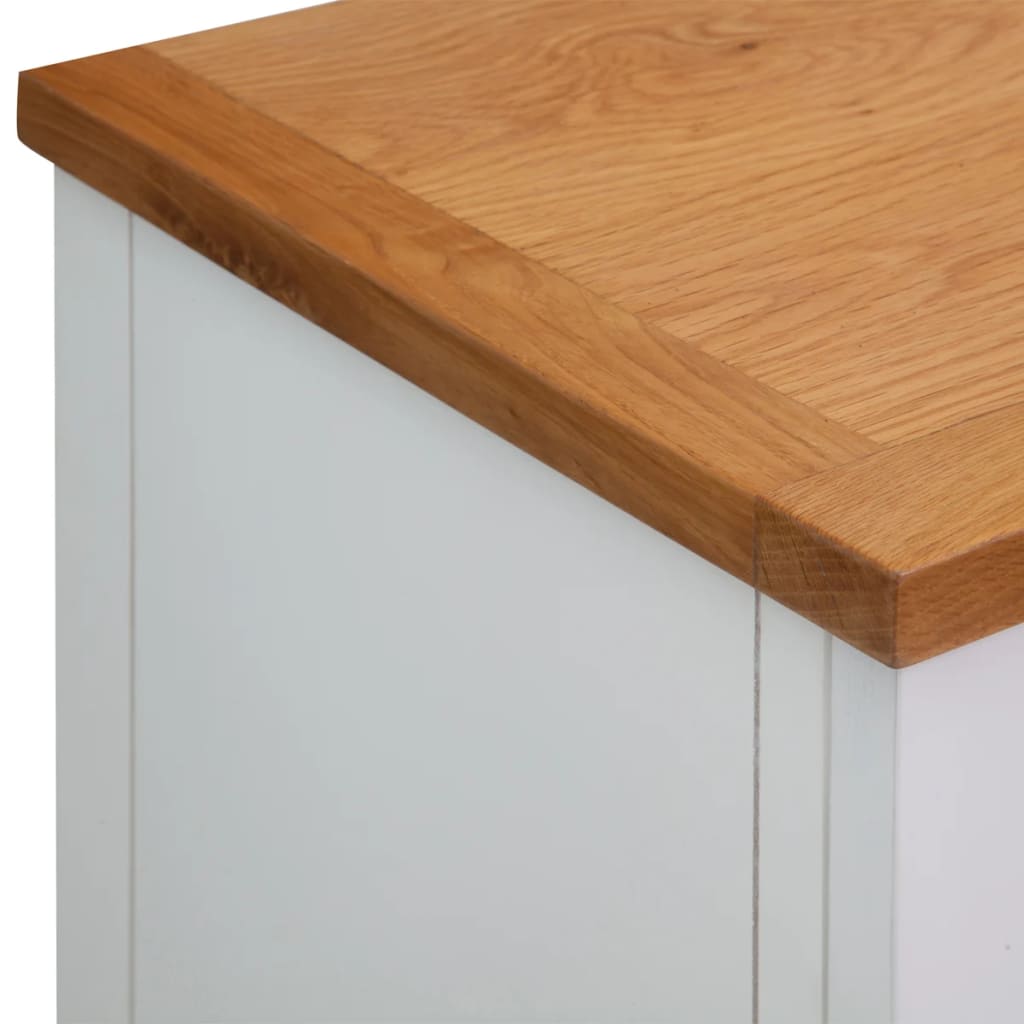 Dressoir 90x33,5x83 cm massief eikenhout is nu te koop bij PeponiXL, paradijselijk wonen!