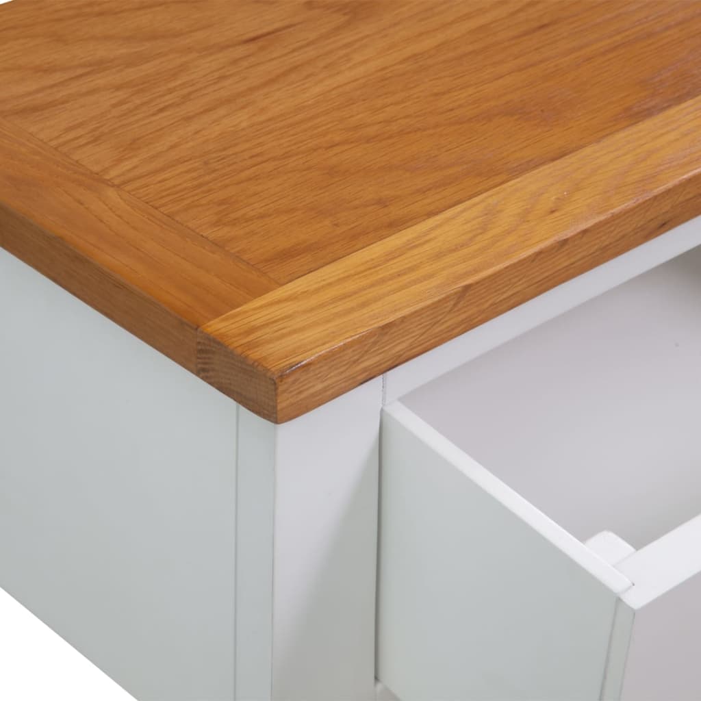 Wandtafel 83x30x73 cm massief eikenhout is nu te koop bij PeponiXL, paradijselijk wonen!