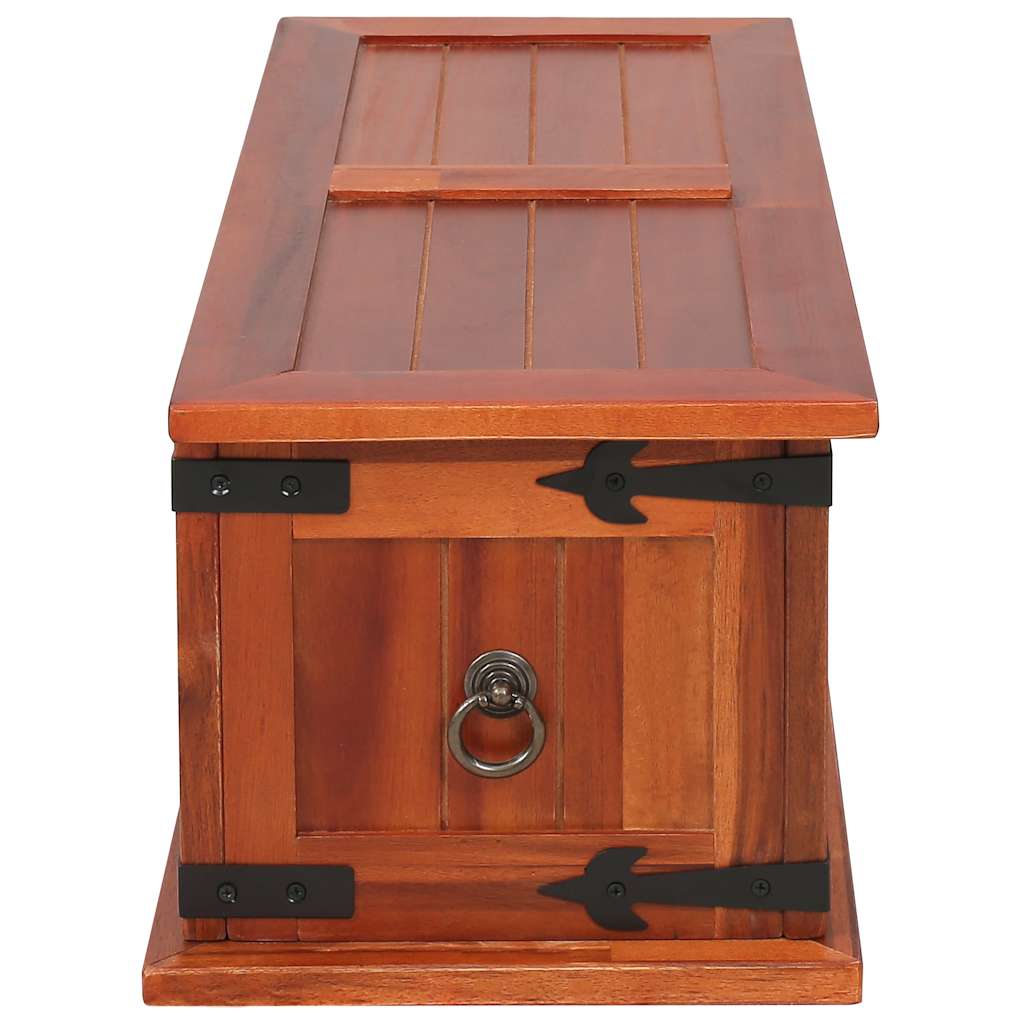 Opbergkist 60x25x22 cm massief acaciahout is nu te koop bij PeponiXL, paradijselijk wonen!