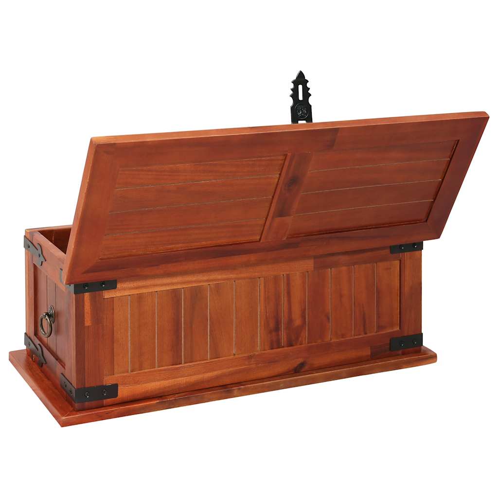 Opbergkist 60x25x22 cm massief acaciahout is nu te koop bij PeponiXL, paradijselijk wonen!