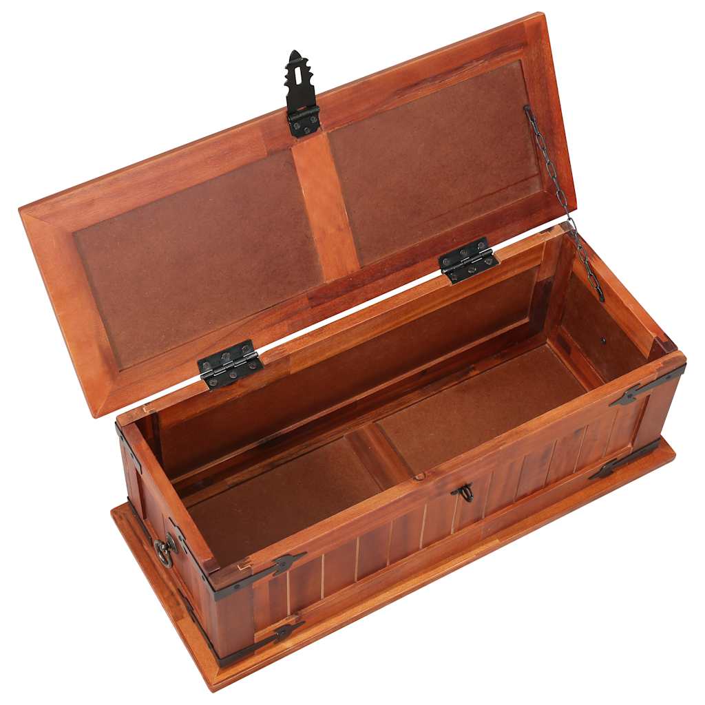 Opbergkist 60x25x22 cm massief acaciahout is nu te koop bij PeponiXL, paradijselijk wonen!