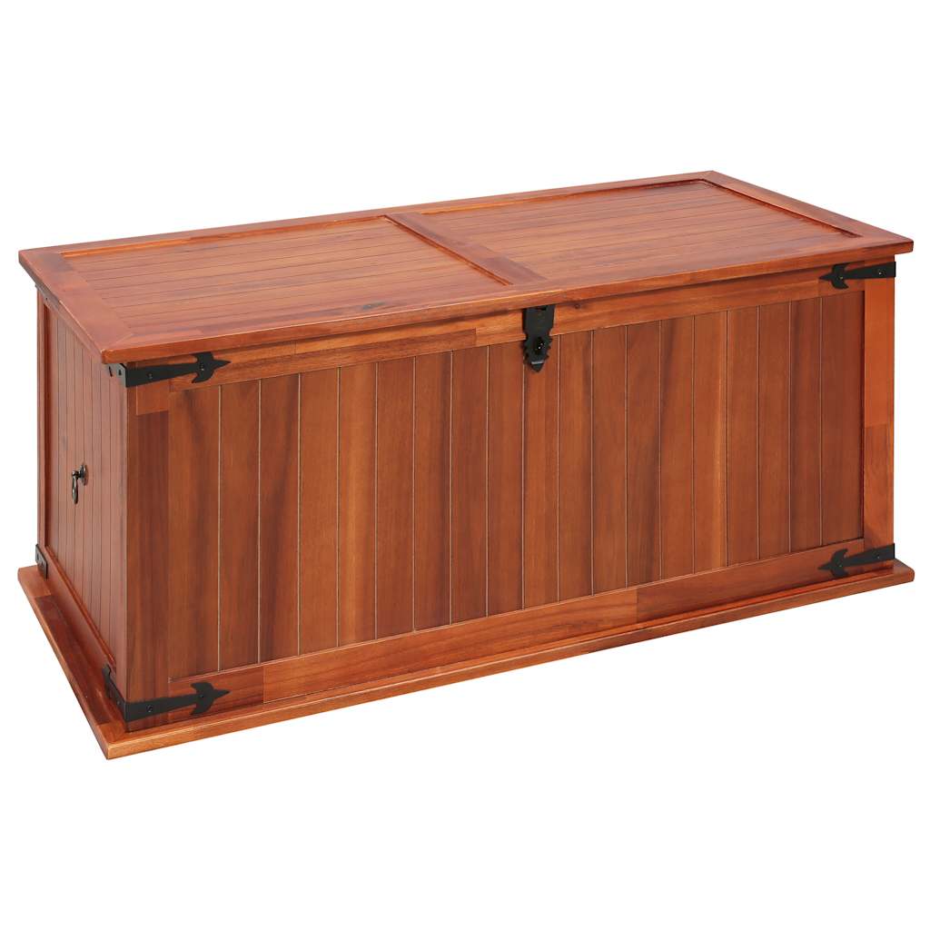 Opbergkist 79x34x32 cm massief acaciahout is nu te koop bij PeponiXL, paradijselijk wonen!