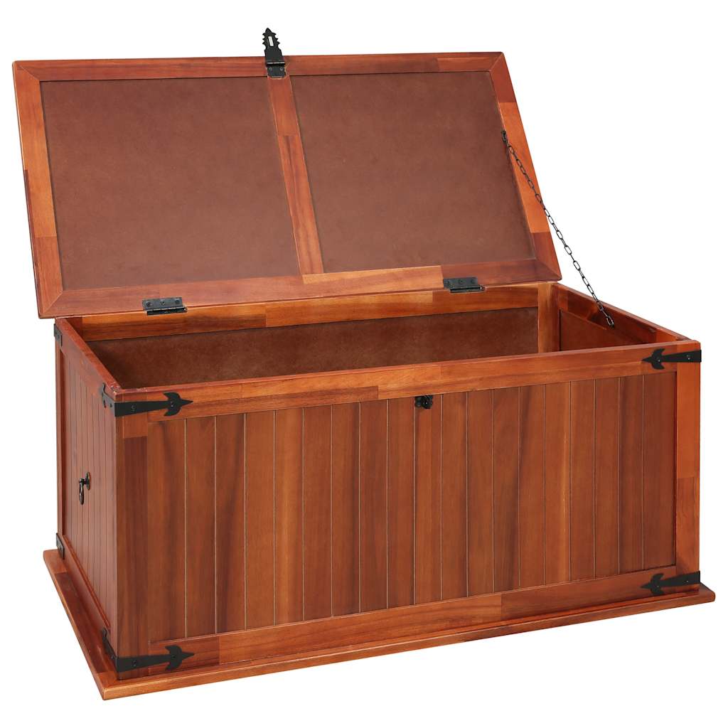 Opbergkist 79x34x32 cm massief acaciahout is nu te koop bij PeponiXL, paradijselijk wonen!