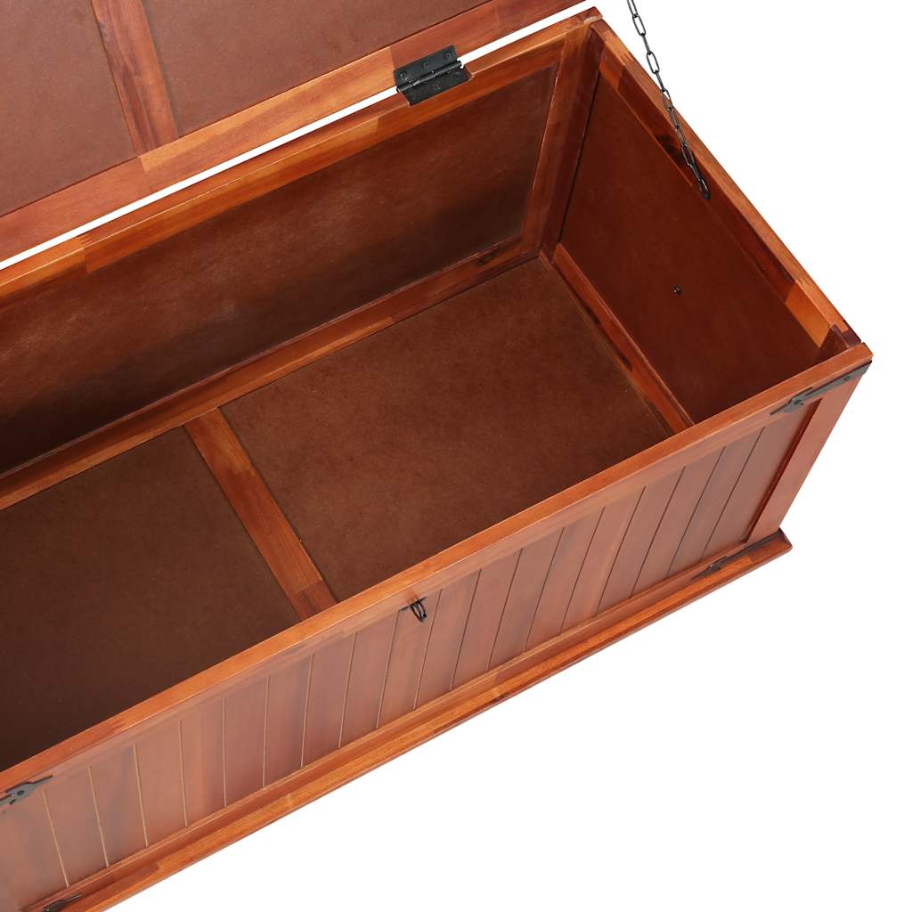 Opbergkist 79x34x32 cm massief acaciahout is nu te koop bij PeponiXL, paradijselijk wonen!