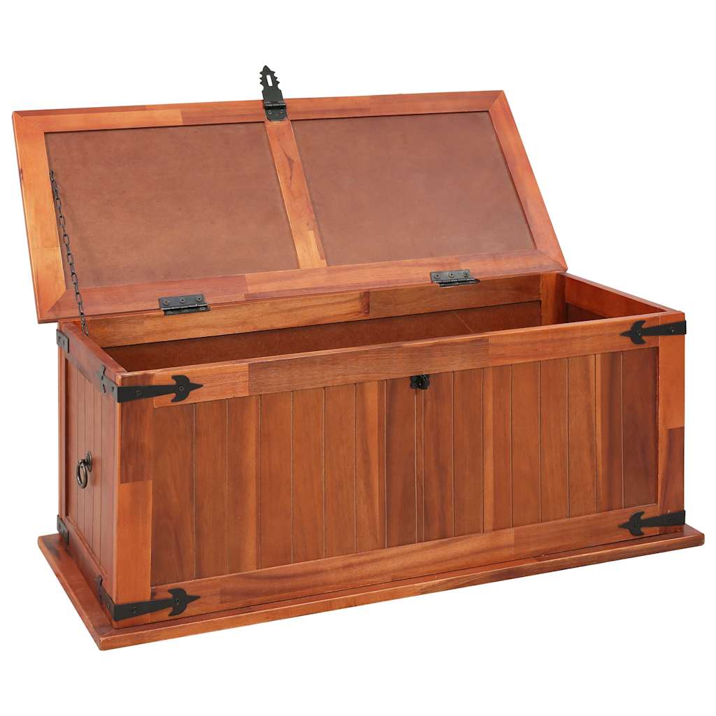 Opbergkist 90x45x40 cm massief acaciahout is nu te koop bij PeponiXL, paradijselijk wonen!