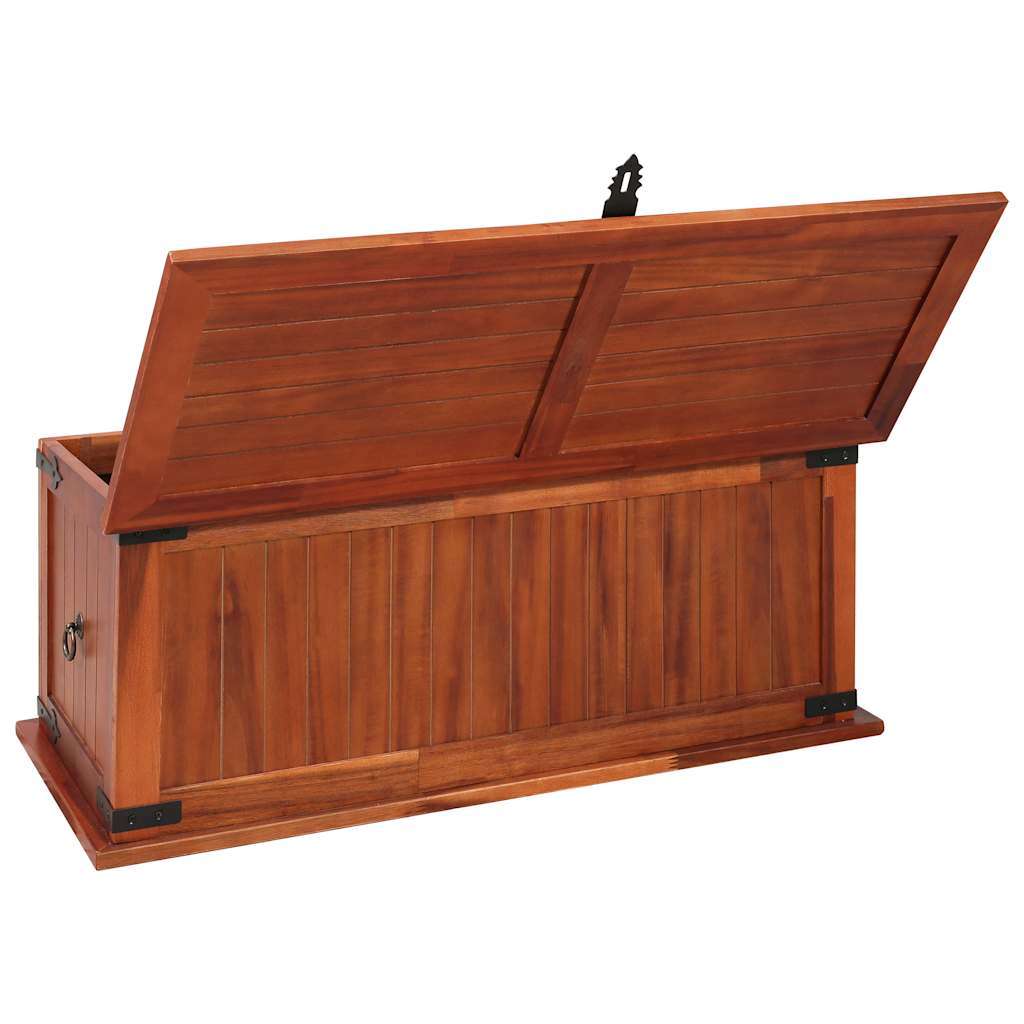 Opbergkist 90x45x40 cm massief acaciahout is nu te koop bij PeponiXL, paradijselijk wonen!