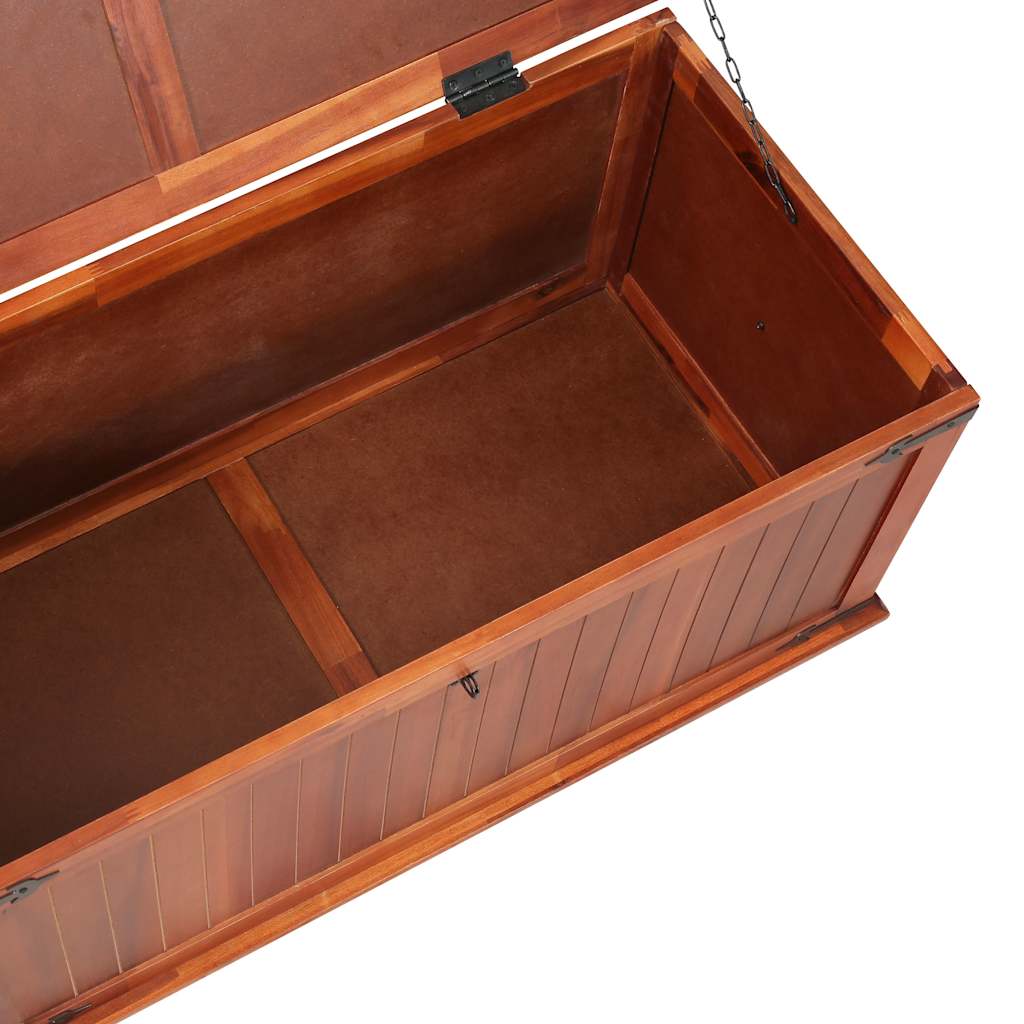 Opbergkist 90x45x40 cm massief acaciahout is nu te koop bij PeponiXL, paradijselijk wonen!